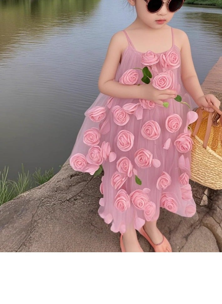Children's Princess's Birthday Dress Performance  Puffy Dress with a Western Style - Image 3