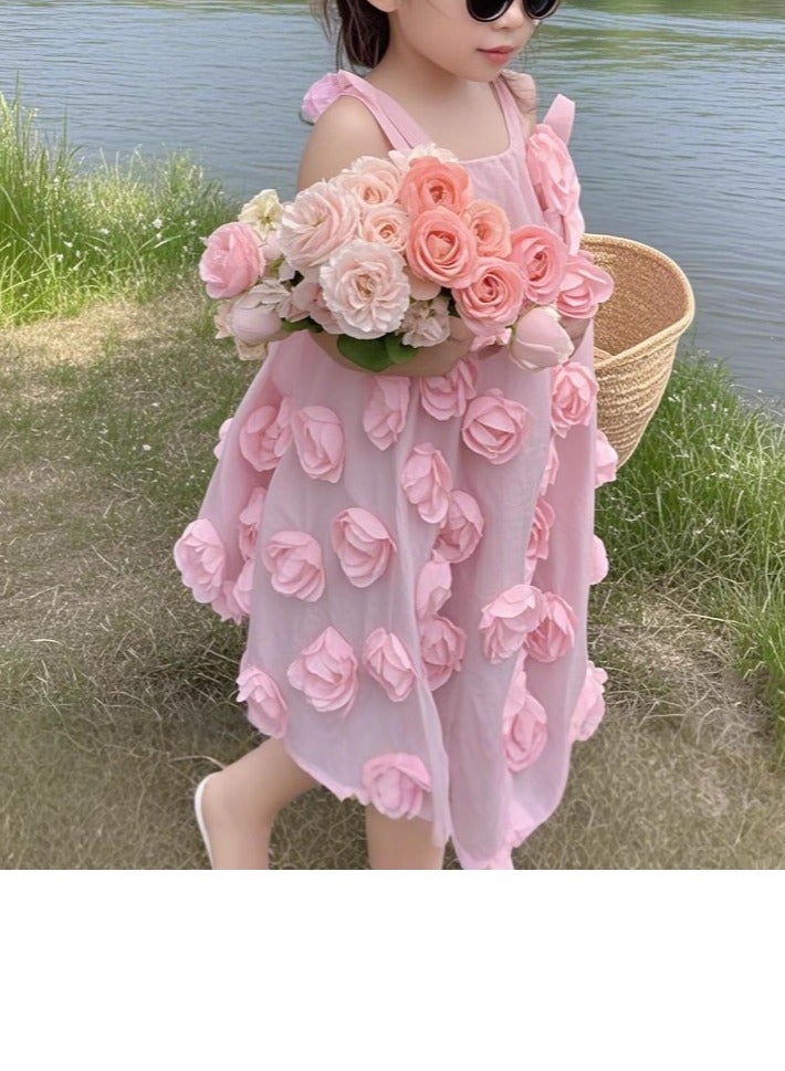 Children's Princess's Birthday Dress Performance  Puffy Dress with a Western Style - Image 5