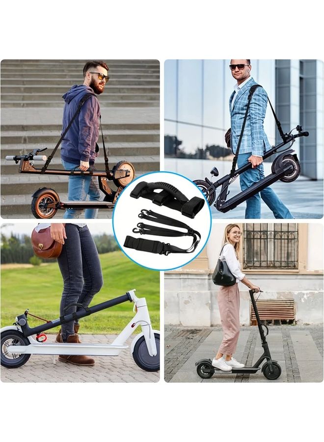 2pcs Set Adjustable Universal Shoulder Strap And Handle Strap For Bike Electric Scooter - Image 2