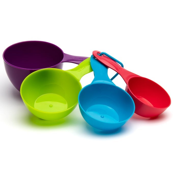 MEASURING CUPS COLORFUL MEASURING CUPS SET FOR LIQUIDS DRY INGREDIENTS GENERAL KITCHEN USE PERFECT FOR BAKING FOR THE FULL FAMILY MULTI USE