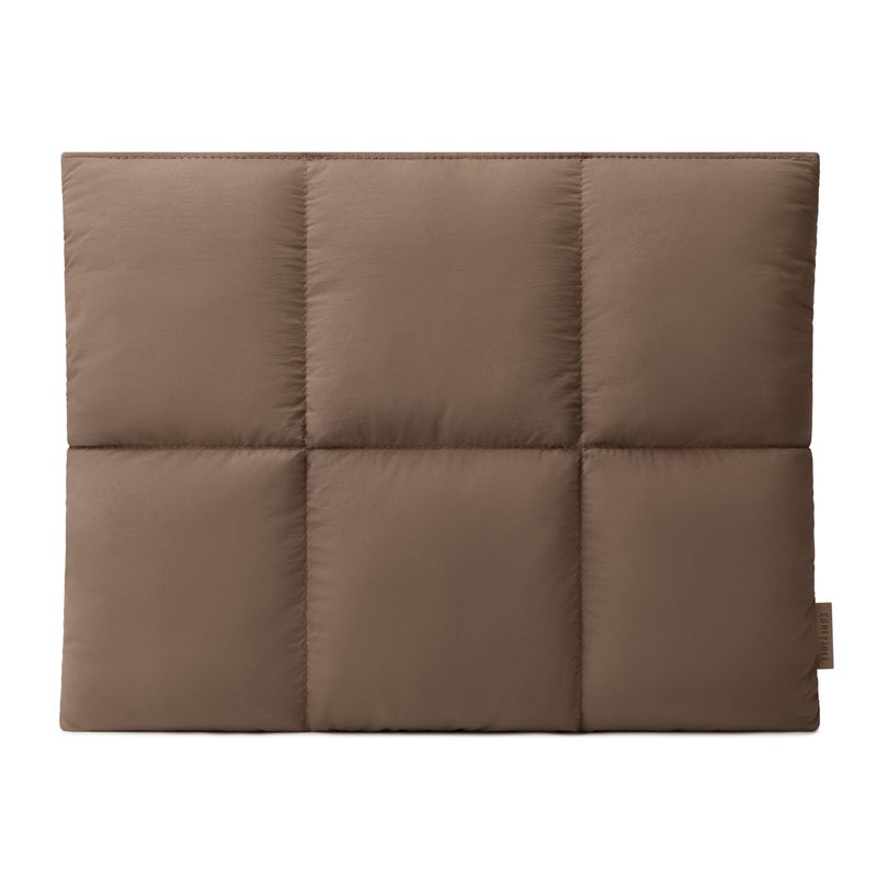 Comfyable Puffy Laptop Sleeve 13 Inch 14 Inch, Quilted Puffer Laptop Carrying Case for Women, Pillow Case Compatible with MacBook Air/Pro M5 M4 M3 M2 Pro/Max 2026, 13" MacBook Neo A18, Mocha Brown - Image 1