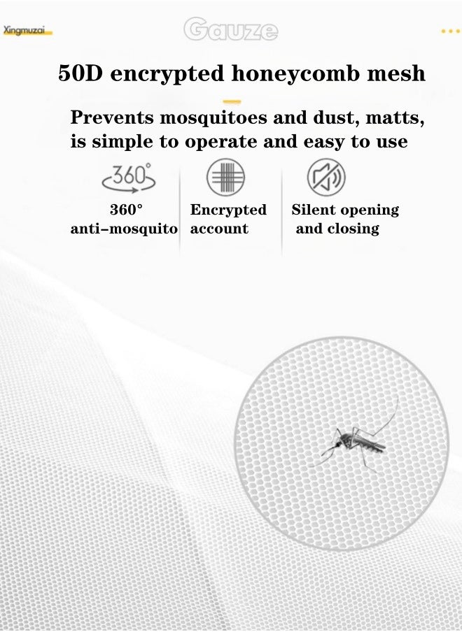 XiuWoo Multifunctional Splicable Newborn Bed Baby Crib Solid Wood Paintless Cradle Baby Bed With Encrypted Mosquito Net- Wood Color  - Image 5