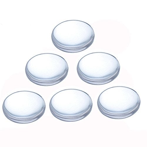 TKMOS 60 Pieces Transparent Glass Dome Imitation Gemstone Clear Round Dome Tiles Christmas Decor, Non-calibrated Round 1 inch/25mm for Photo Pendant Craft Jewelry Making - Image 3
