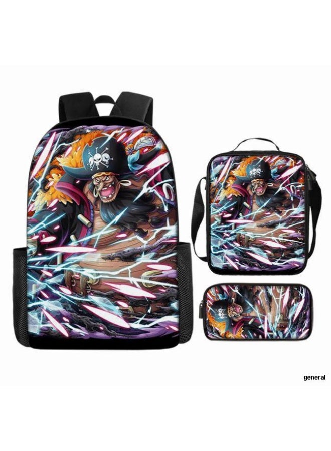 عام أحدث نموذج عالمي من الكرتون طباعة ثلاثة قطعة حقيبة مجموعة ( الطلاب ، الأطفال ، الأصدقاء ، نزهة ، تسلق الجبال ، الخ . ) - Image 1