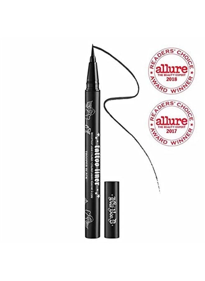 Kat Von D Tattoo Liner Waterproof Liquid Eyeliner in Trooper Black Full Size UNBOXED 