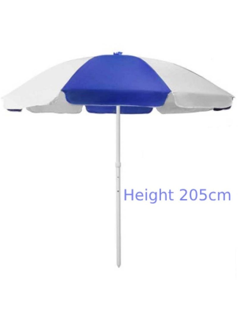 Vitacelli Portable Sunshade,Parasol,Sun Shade Umbrella,Inclined,Heat Insulation,Anti-Ultraviolet Function,Commonly Used in Garden,Beach,Patio,Fishing Essential – Blue & White L69xW69xH80 Inches  - Image 4