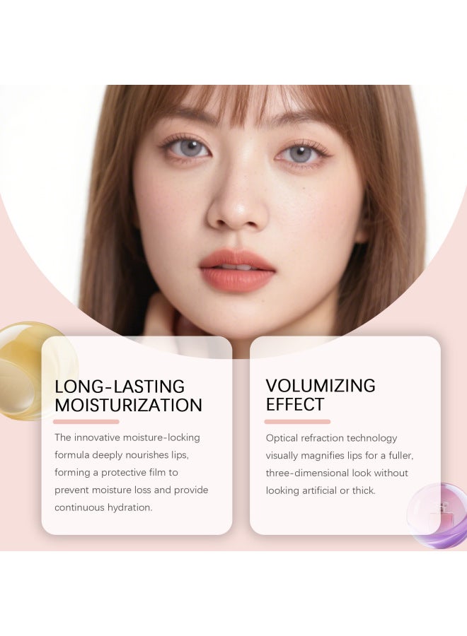 Water Gloss Lip Balm - Moisturizes And Hydrates Lip Skin, Creating A Shiny, Glossy Look With A Glass-like Plump Effect - Image 2