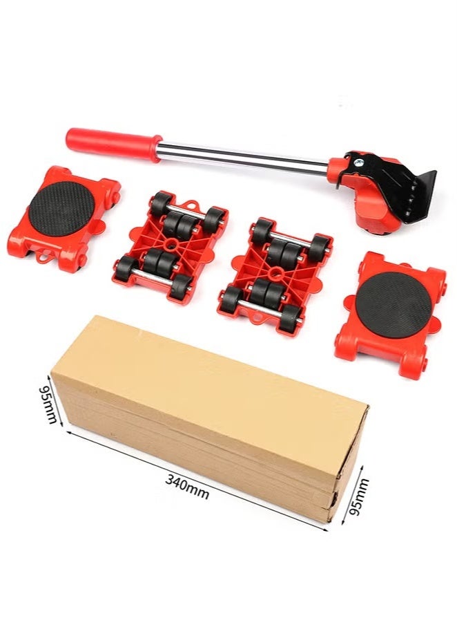 Convenient moving device Heavy lifting device with pry type heavy furniture moving roller kit, stronger load bearing, increase design, time and labor saving moving tool, 5 sets  - Image 3