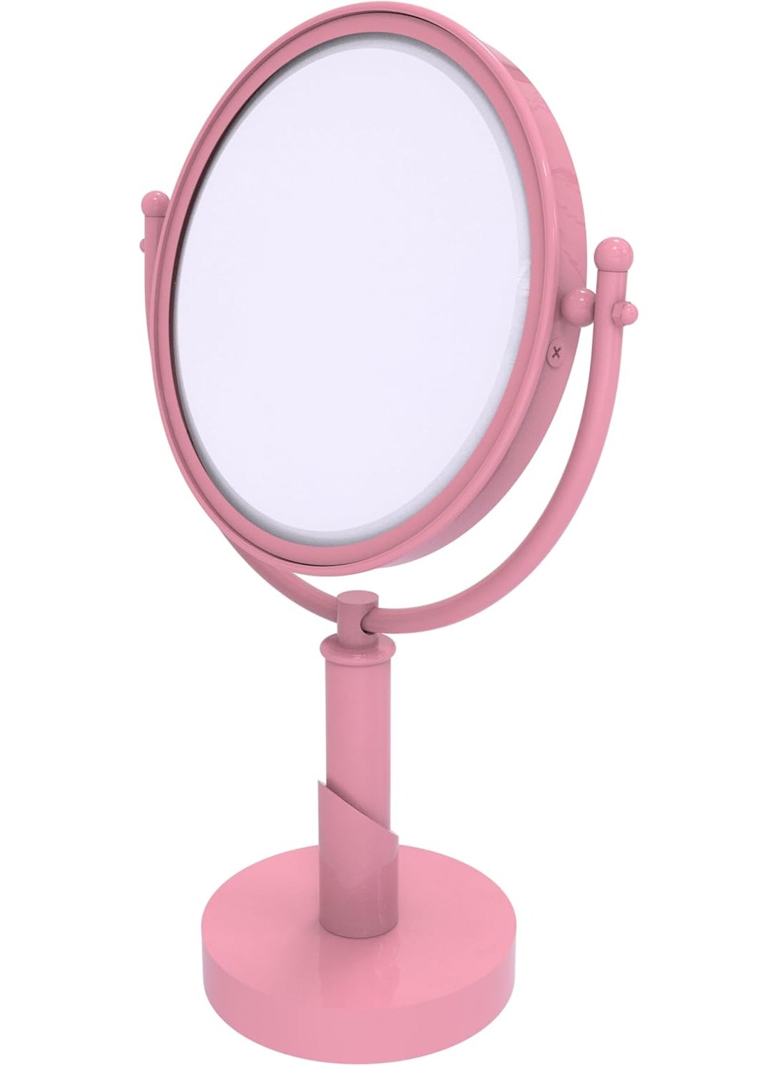 Allied Brass Allied Brass SH-4/3X-PNK Soho Collection 8 Inch Vanity Top Make-Up Mirror 3X Magnification, Pink 