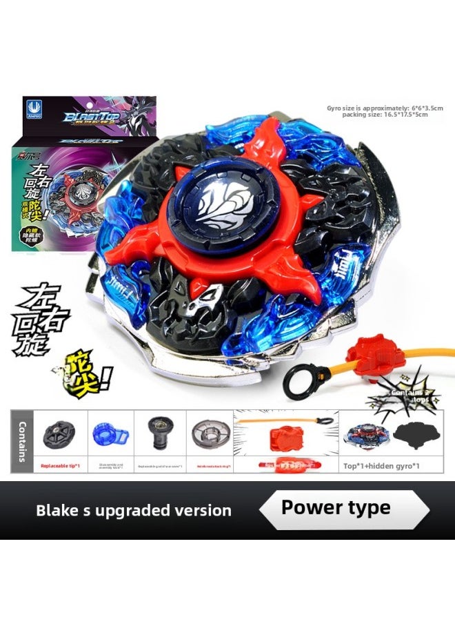 Saier Gyro Toy Boy Children's Fingertip Alloy Crit Tiger Metal Black Rey Battle-Color:[S Version] Blake  - Image 1