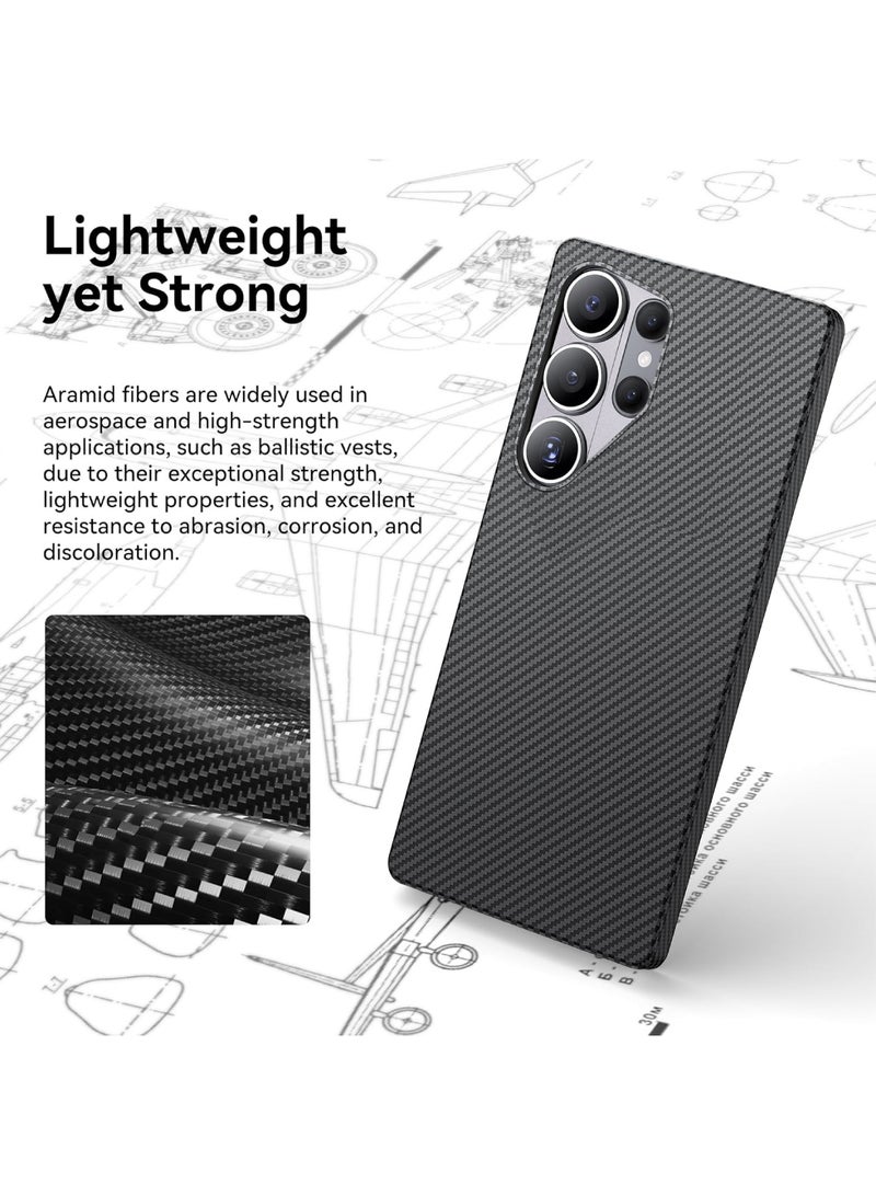 Adando Case for Samsung Galaxy S26 Ultra: Compatible with MagSafe Designed for S26 Ultra Case - 6.9 inch Slim Carbon Fiber Wireless Charging Rugged Shockproof Strong Magnetic Cover (Black) - Image 3