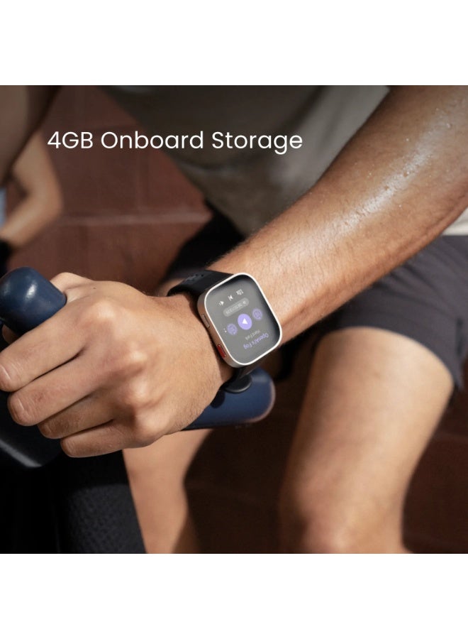 أمازفيت 550 mAh Amazfit Bip Max 50mm Smartwatch, 2.07" AMOLED Display, 20 Days of Battery, GPS, 4GB Storage, Offline Maps, Fitness Tracker, Hybrid Training, 150+ Sports, HYROX Mode, 5 ATM for Android & iPhone, Gray Carbon Gray - Image 3