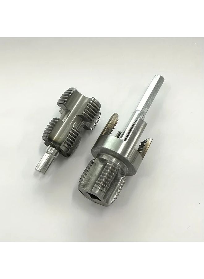 2 Piece Set NPT Pipe Thread Repair Tools Aluminum Alloy Tapered Tap Set for PPR PVC Copper Pipes Manual Thread Cutter - Image 4