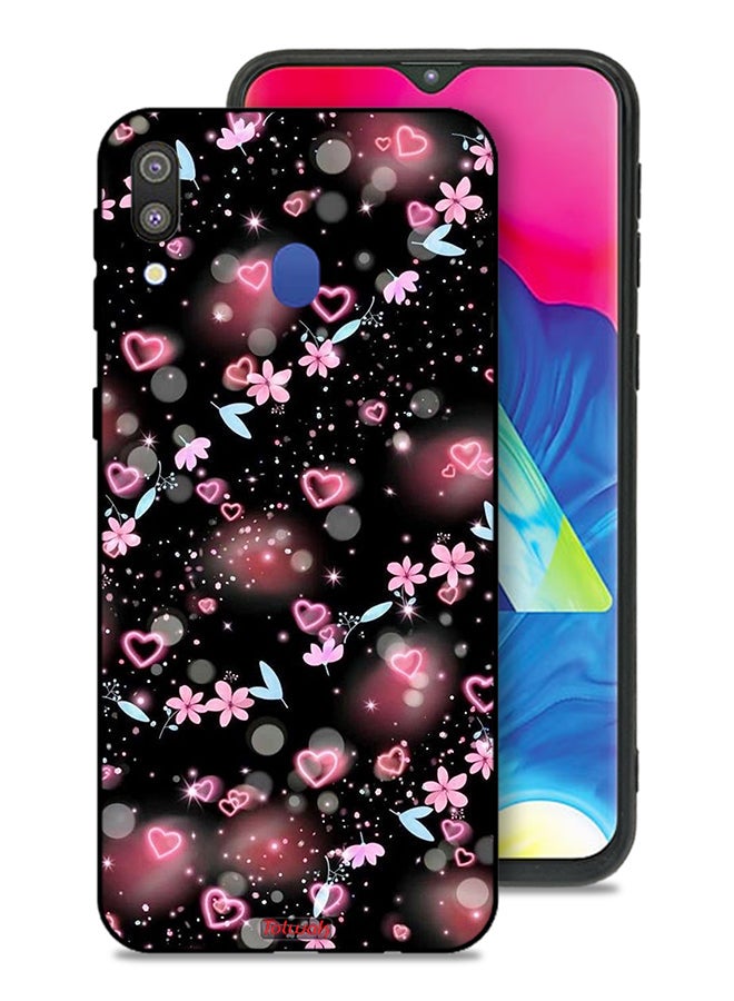 Tolwak Samsung Galaxy M20 Protective Case Cover Small Hearts And Flowers - Image 1