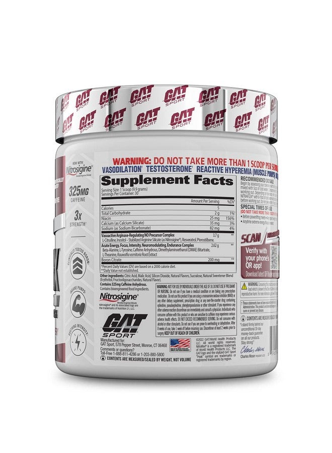 GAT SPORT GAT SPORT Nitraflex Advanced Pre-Workout Powder, Increases Blood Flow, Boosts Strength and Energy, Improves Exercise Performance (Black Cherry, 30 Servings) - Image 3