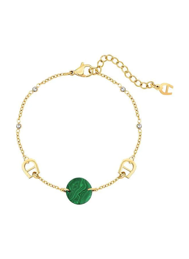 AIGNER Avena Malachite & Crystals Bracelet