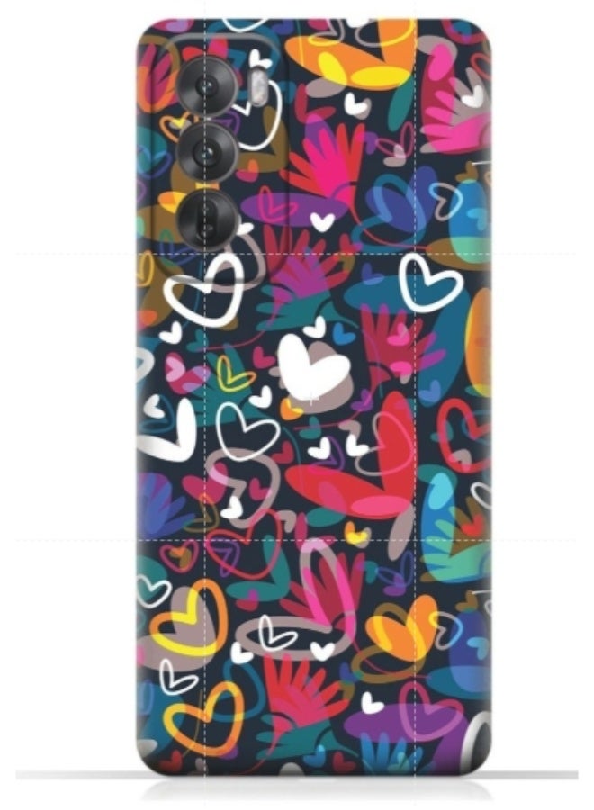 إيه إم سي ديزاين غطاء حماية بطبعة هاتف اوبو رينو 12برو/ اوبو رينو 12 برو