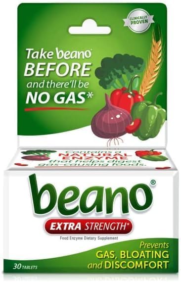 Beano Extra Strength Gas Prevention  Digestive Enzyme Supplement 30 Count Pack of 5 - Image 2