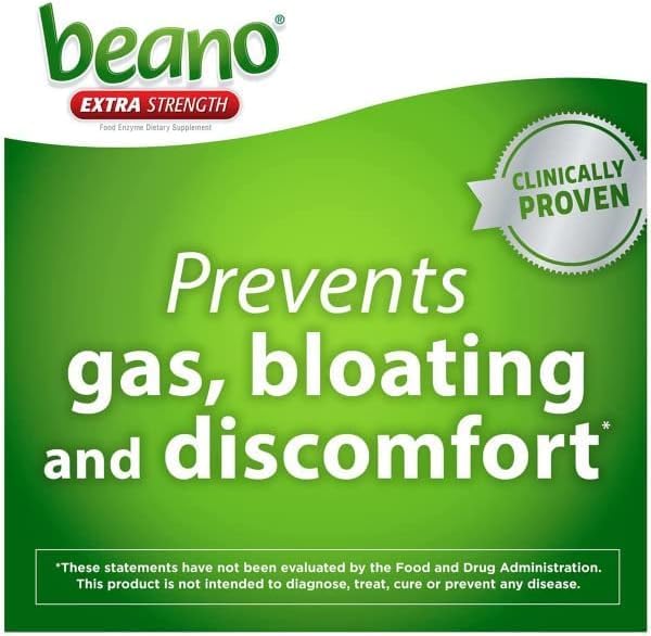 Beano Extra Strength Gas Prevention  Digestive Enzyme Supplement 30 Count Pack of 5 - Image 5