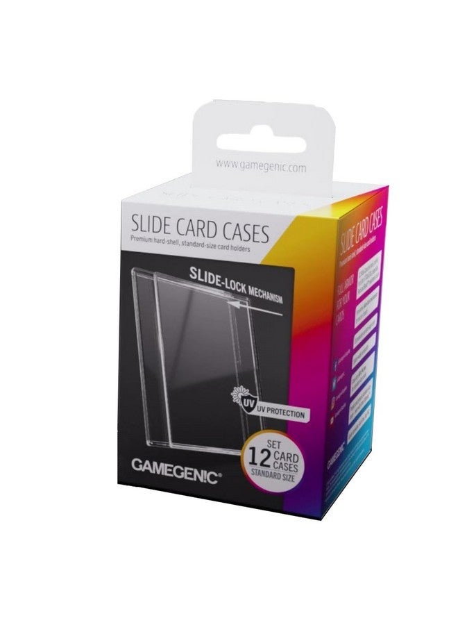 Gamegenic Slide Card Cases - Premium Hard-Shell Card Holders with Innovative Slide-Lock Mechanism (12 Pack), Designed for Standard Sized Trading Cards, Great for LCGs and TCGS, Made by - Image 1