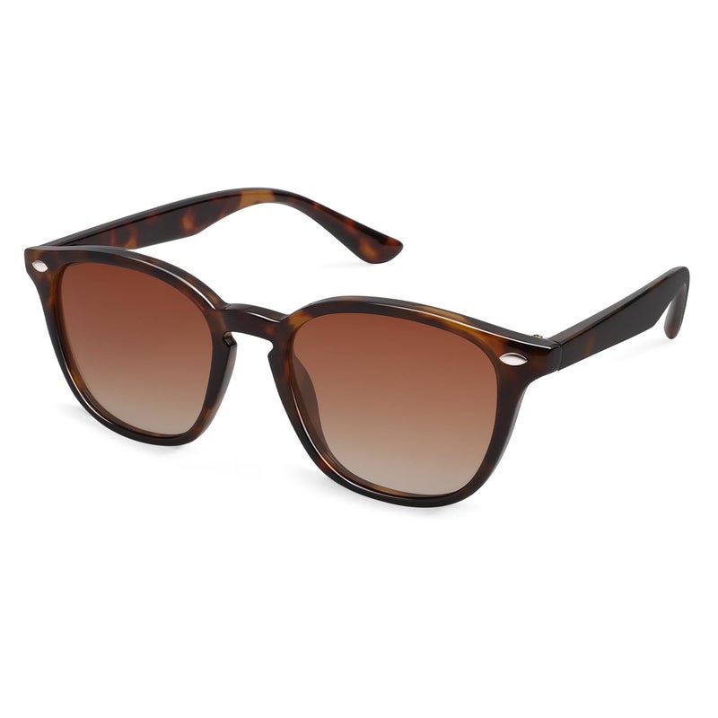 SOJOS Retro Kids Square Polarized Sunglasses for Girls Boys Age 3-10 UV400 Protection De Sol Gafas SK5616 Tortoise/Brown Lens - Image 1