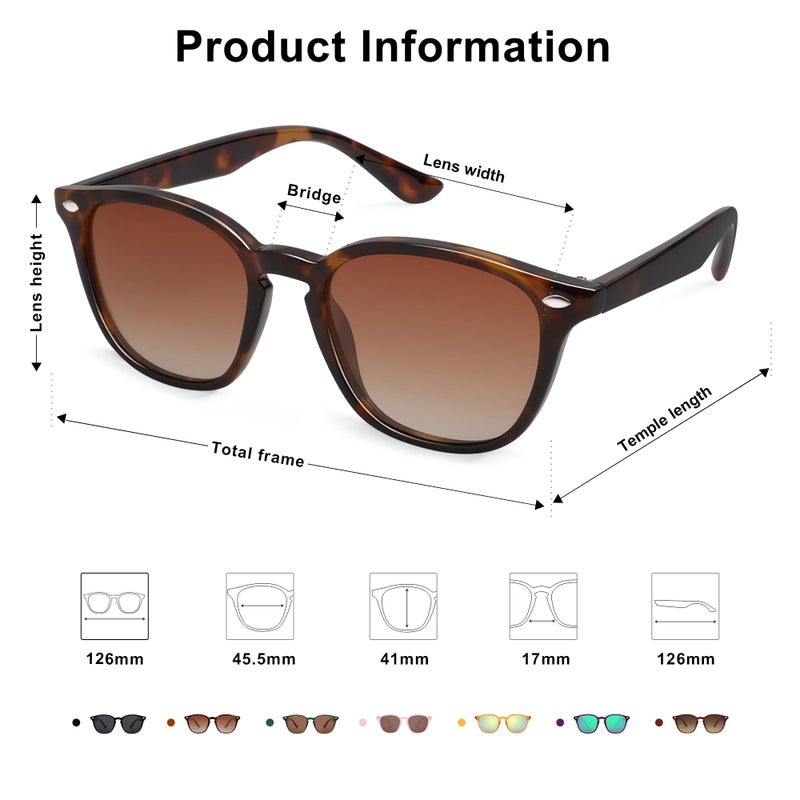 SOJOS Retro Kids Square Polarized Sunglasses for Girls Boys Age 3-10 UV400 Protection De Sol Gafas SK5616 Tortoise/Brown Lens - Image 5