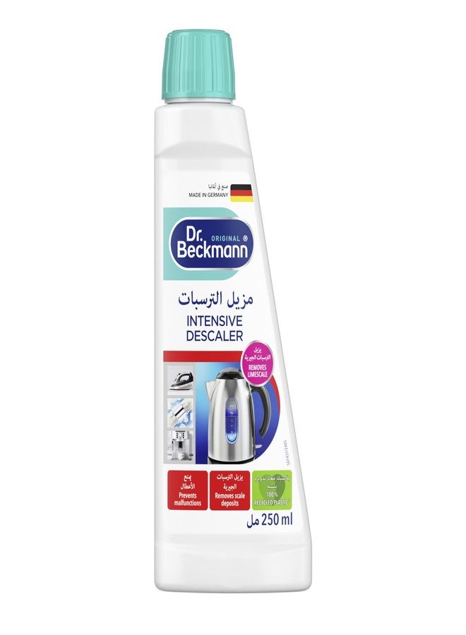 دكتور بيكمان مزيل الترسبات المكثف من دكتور بيكمان - يزيل الترسبات الكلسية العنيدة - بتركيبة فعالة - يعمل بسرعة - فعال - سهل الاستخدام - لجميع الأجهزة الصغيرة - يمنع التلف - صنع في ألمانيا - 250 مل - Image 1