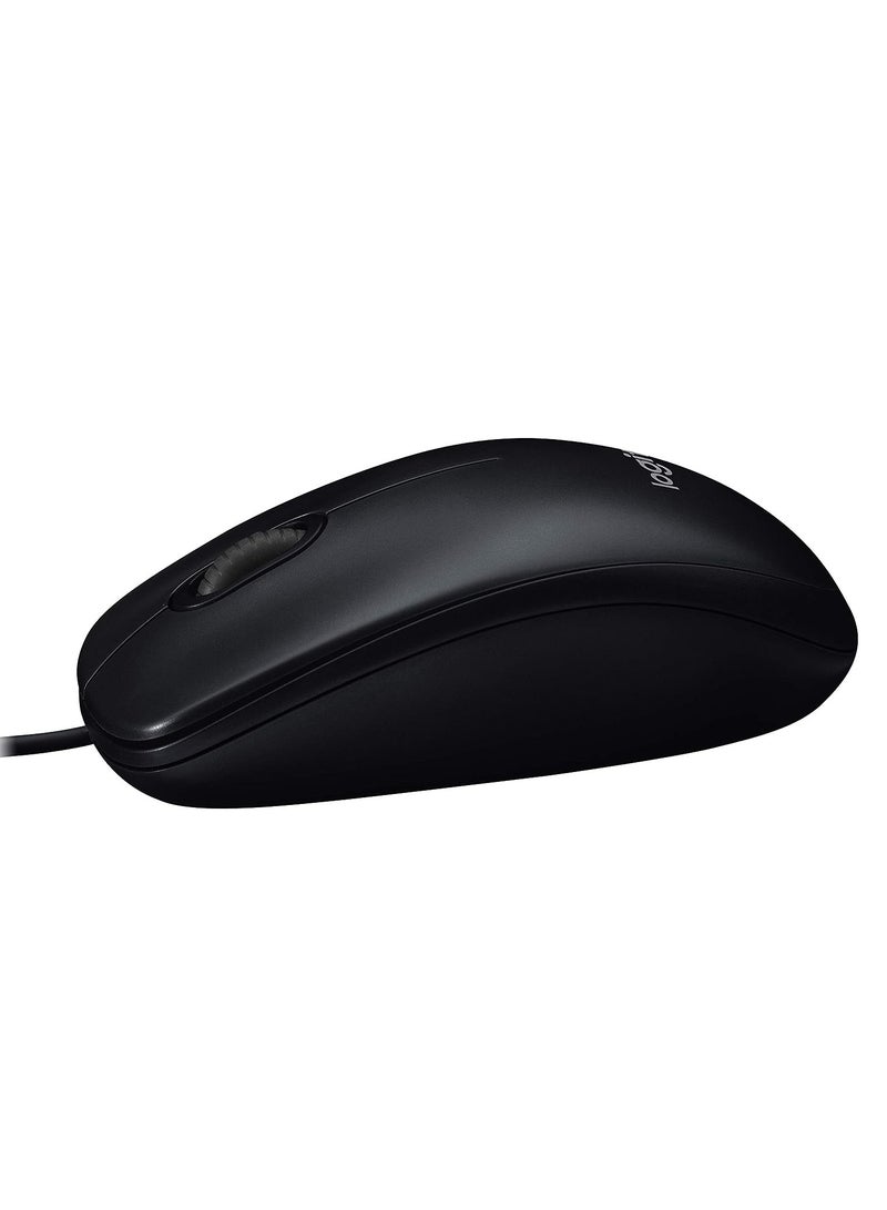 Logitech M90 Wired Mouse Black - Image 3