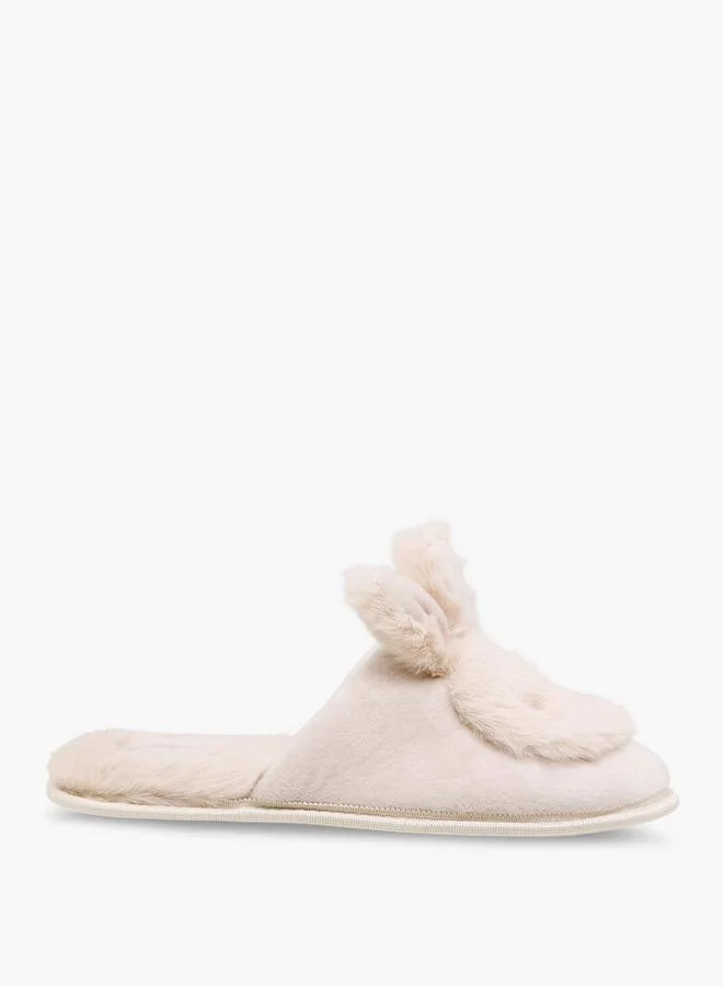 Le Confort Women Bunny Ear Applique Bedroom Slides