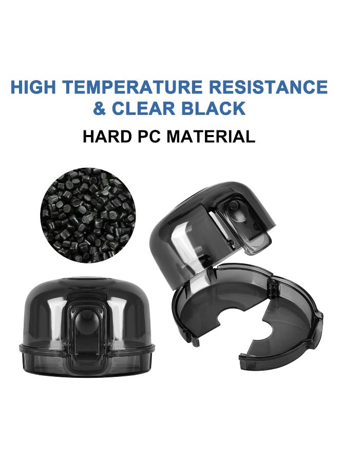 GRENFU Stove Knob Covers for Child Safety (5 + 1 Pack) Gas Stove Knob Covers with Strong Adhesive Double-Sided Tape Oven Knob Covers for Child Safety Prevent Kids & Pets from Turning on Stoves Black - Image 4