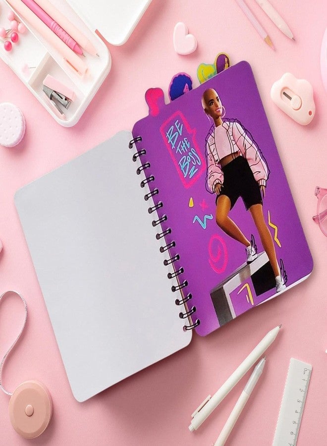 Inkology: 4 Tab Journal: Barbie - 160 Dot Pages, Fashion Themed Spiral Notebook, 4 Stylish Character Dividers, Writing-Notes-Dreams-Doodles, Kids 3+ - Image 4