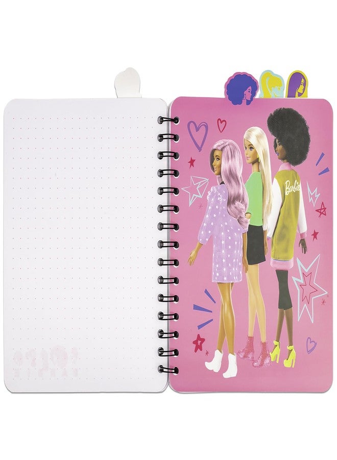 Inkology: 4 Tab Journal: Barbie - 160 Dot Pages, Fashion Themed Spiral Notebook, 4 Stylish Character Dividers, Writing-Notes-Dreams-Doodles, Kids 3+ - Image 3