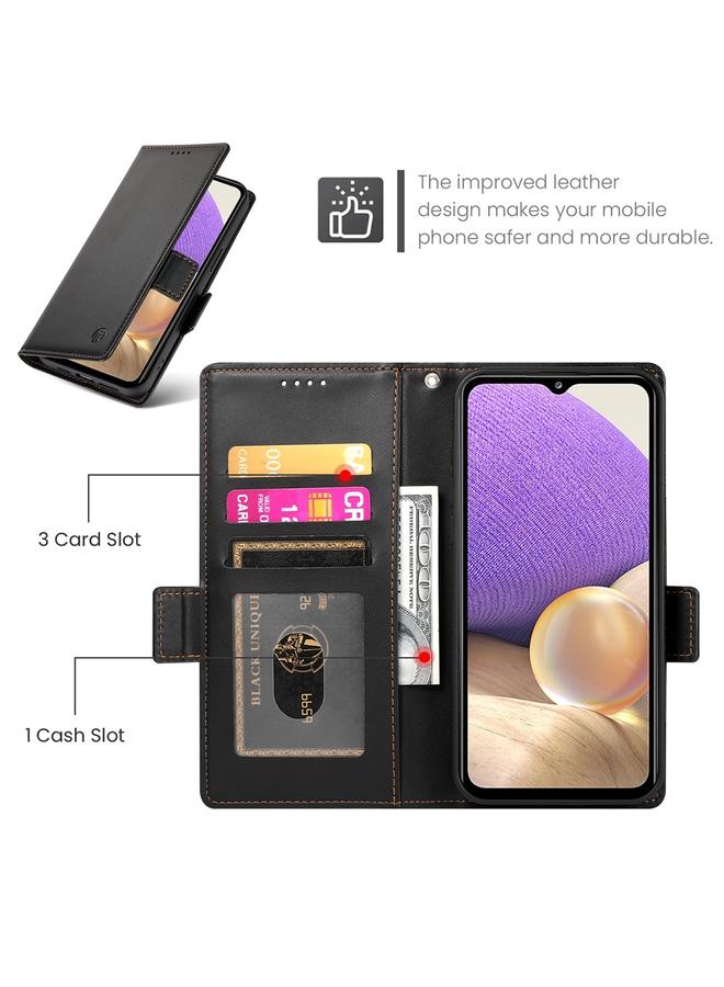 S-TOP Case For Samsung Galaxy A32 5G / M32 5G Side Buckle Magnetic Frosted Leather Phone Case - Image 4
