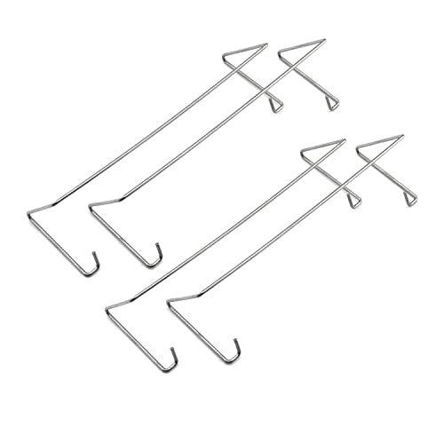 DGHAOP 4pcs Computer Mainboard CPU Radiator Fan Fixing Clip Computer Cooling Accessories, 9CM Wire Buckle Upper Hook Type - Image 1