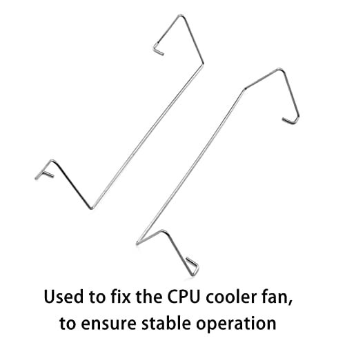 DGHAOP 4pcs Computer Mainboard CPU Radiator Fan Fixing Clip Computer Cooling Accessories, 9CM Wire Buckle Upper Hook Type - Image 3