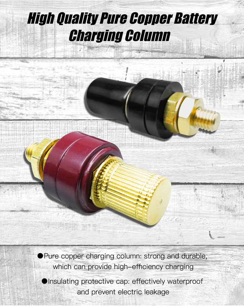 TADYAO Battery Jump Post, Remote Battery Terminals Fit for Can Am X3 Polaris RZR 2 or 4 Seats UTV ATV Car Trucks RV Tractor Mower Diesel Boat, Battery Charging Posts with Cable and Mounting Bracket - Image 3