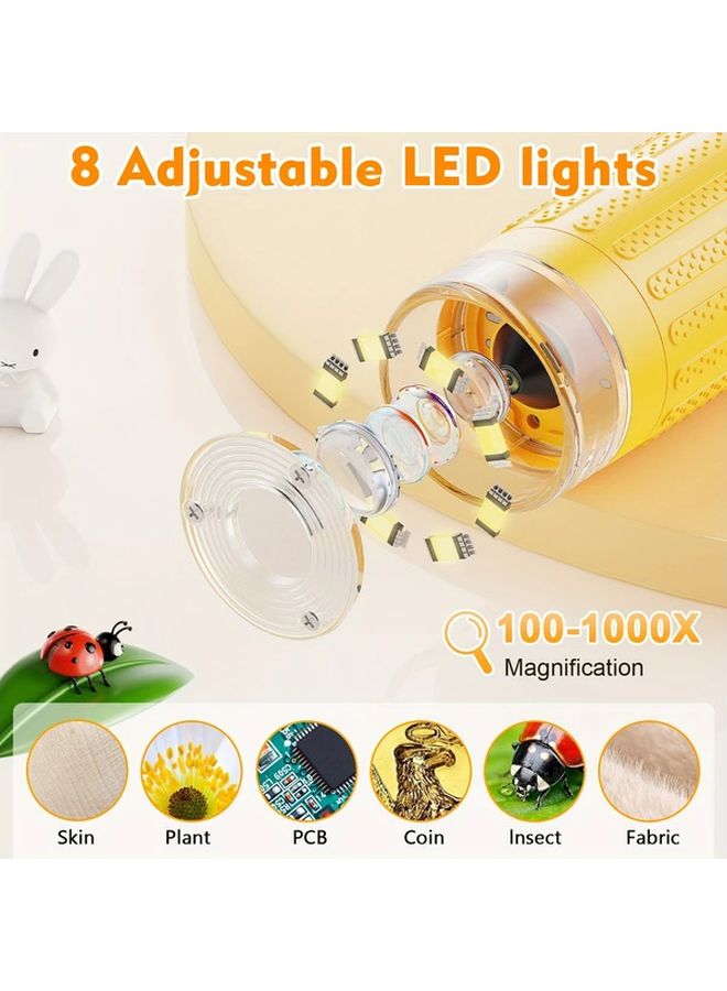 Rivgot Purple Handheld Digital Microscope For Kids 1000x Magnification With 3 Inch IPS HD Screen - Image 4