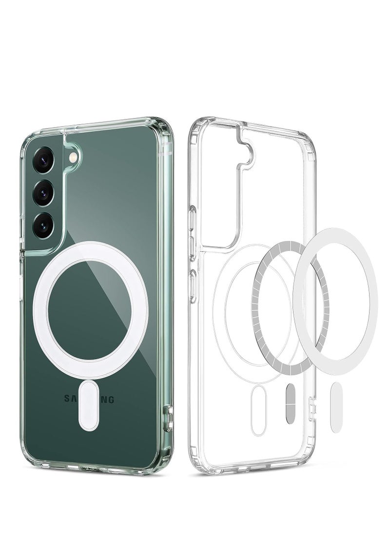Generic - [Upgraded] Clear Case for Samsung Galaxy S23 5G, Compatible with Mag-Safe Charging, Ultra Slim & Full Protective Shockproof Case Cover for S23 (S23, Clear) - Image 1