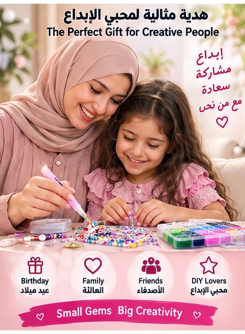 اترجسز مجموعة تزيين أحجار الراين DIY من 32000 قطعة | مجموعة أحجار راتنجية لامعة بـ 40 لونًا | مع غراء B-7000 وأدوات لتزيين الأظافر، أغطية الهواتف، الرسم بالألماس، الأعمال اليدوية، الكتب، المكياج والديكورات الإبداعية - Image 3