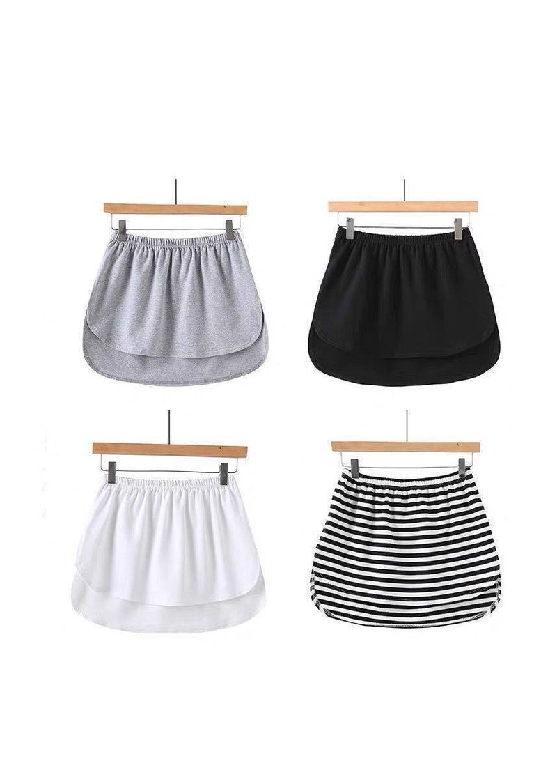 Shirt Extender for Women, Women's Adjustable Shirt Extender Set - 3Pcs Layering Fake Top Lower Sweep Shirt Skirt Extension for Added Length and Style