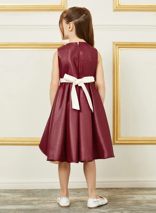 Styli Bow Accent Dress