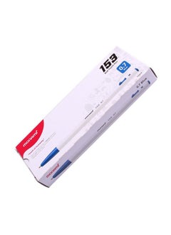 Monami 153 Ballpoint Pen 0.7Mm Dozen Box (Black, Blue, Red Ink Assorted Color 12 Pens)  - Image 5