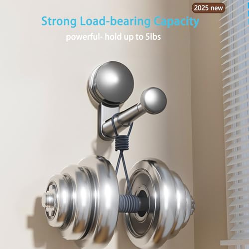 Resdenio Hanger Organizer Stacker, 2 Pack Suction Cup Self-Adhesive Extendable Garment Rack, Space Saving Clothes Hanger Storage Holder for Closet Laundry Room (Grey) - Image 5