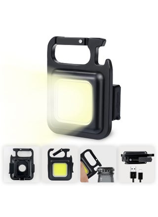 Welofy Multifunction Keychain Led Light with Bottle Opener Magnetic Base and Folding Bracket Mini Cob 500 lumens Rechargeable Multifunctional Keychain Emergency Light Keychain Square - pzsku/Z7FA389925A07ABB922CBZ/45/1746633361/633bae63-070c-435e-95e0-53044c1a3990