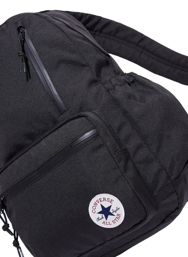 CONVERSE GO Zipper Closure Backpack Black - Image 3