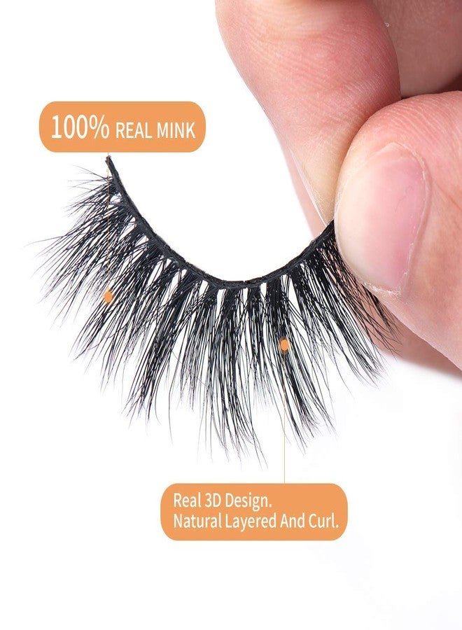 ARISON LASHES Arison Faux Mink Lashes Natural Look Fluffy Fake False Eyelashes 3d Wispy Lashes Long Lashes Bulk for Women (D006) - Image 4
