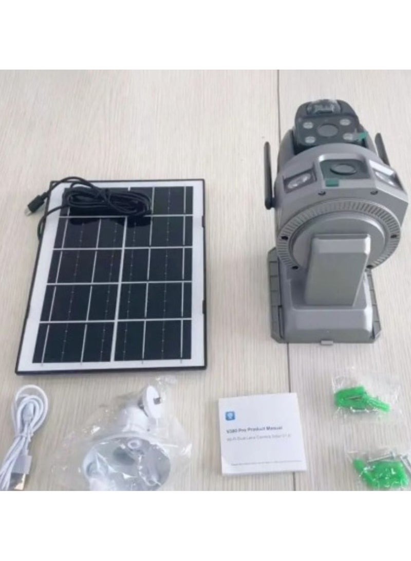 المهوس الفضاء كاميرا VTS02-WIFI-GEEK SPACE ثنائية العدسات تعمل بالطاقة الشمسية مع ثلاث شاشات فيديو - Image 3