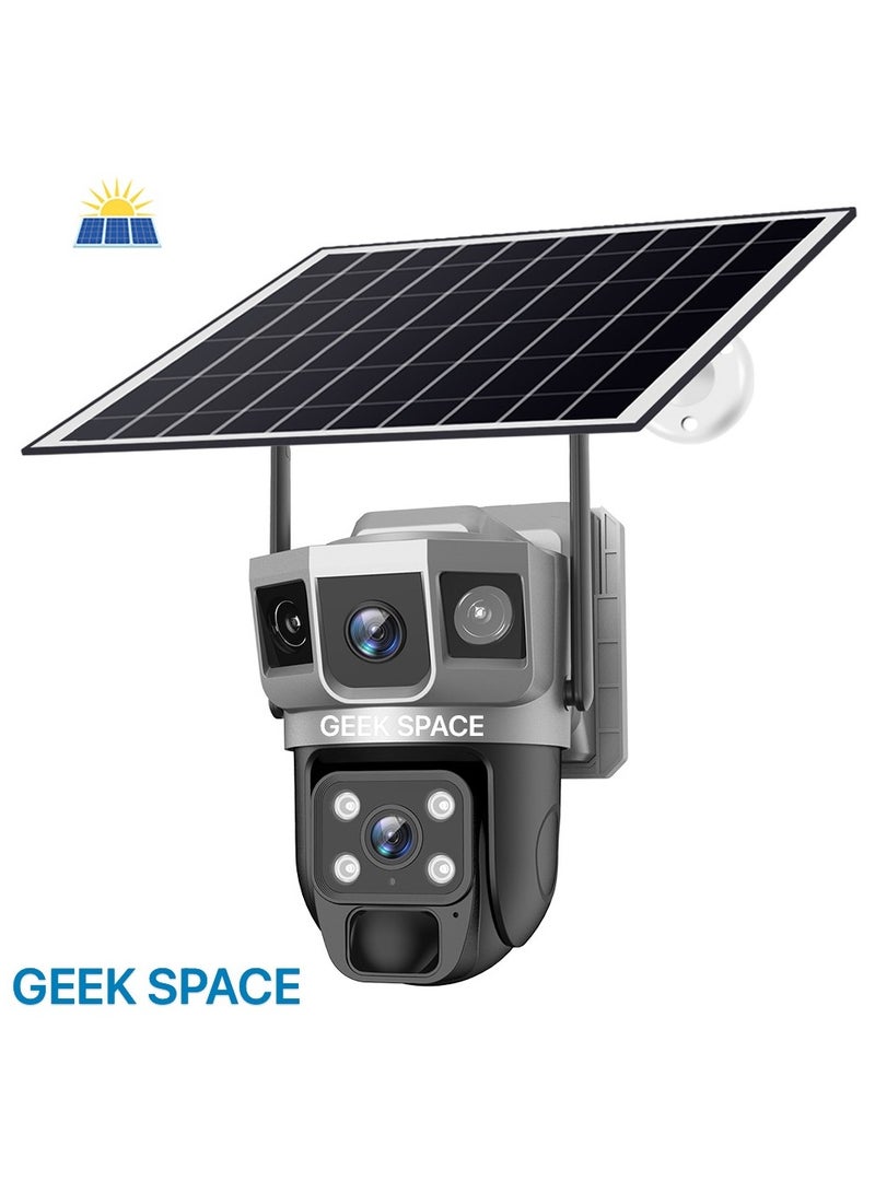 المهوس الفضاء كاميرا VTS02-WIFI-GEEK SPACE ثنائية العدسات تعمل بالطاقة الشمسية مع ثلاث شاشات فيديو - Image 4