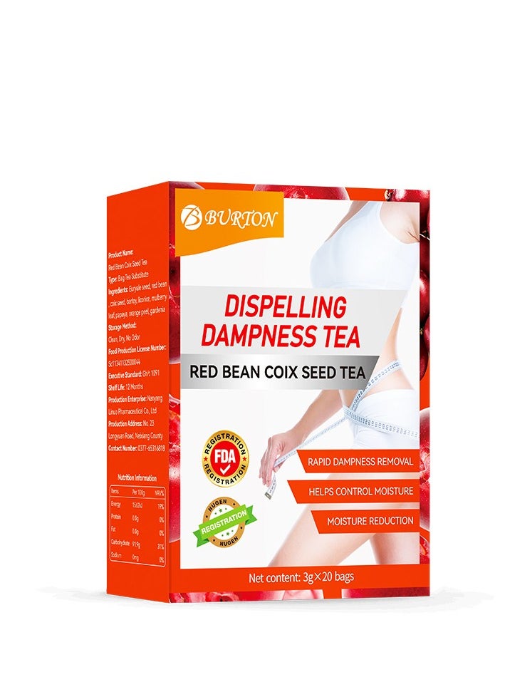 BURTON Red bean and barley tea for removing dampness and losing weight, keep healthy, 20 packs  - Image 5