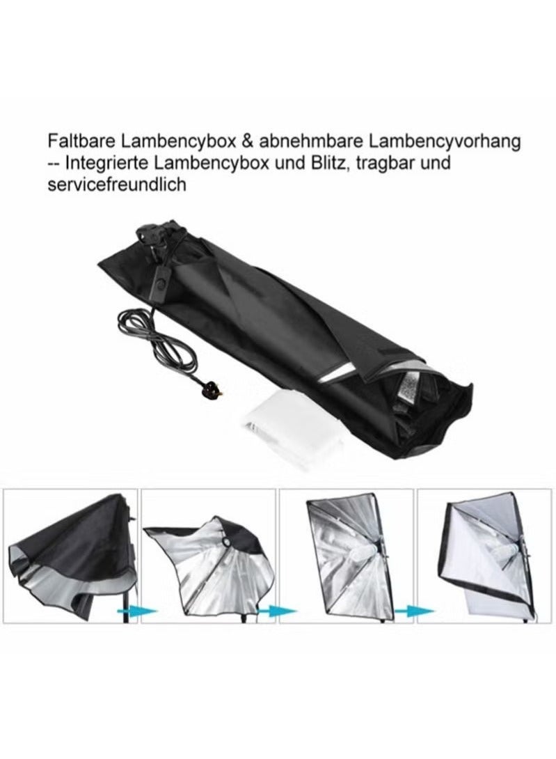 والالا مجموعة إضاءة صندوق ناعم للتصوير مع 280 واط من المصابيح بثلاثة ألوان وصناديق ناعمة وحقيبة حمل لتصوير البورتريه وتصوير المنتجات. - Image 3